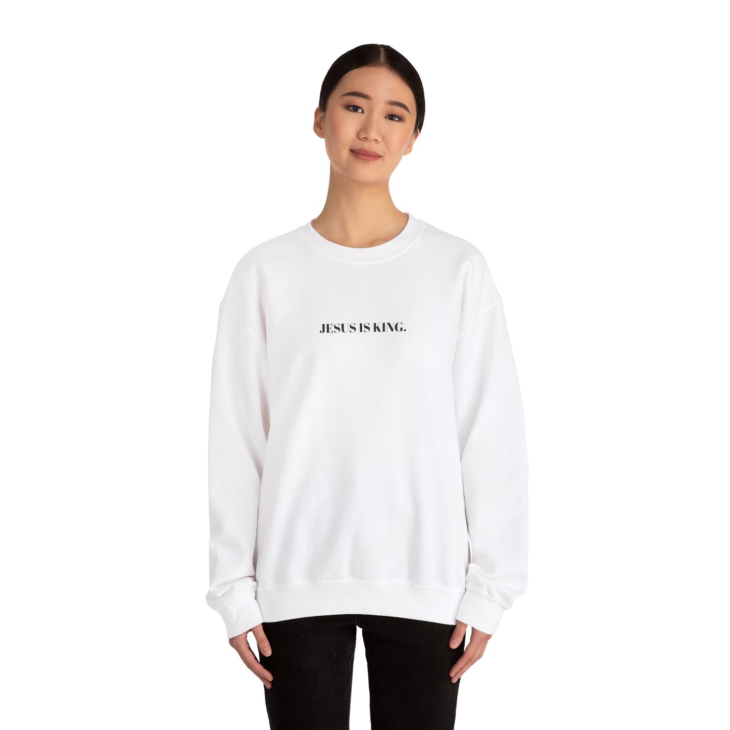 JESUS IS KING - Unisex Heavy Blend™ Crewneck Sweatshirt