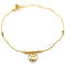 Fashionable Golden Heart-shaped Pendant Anklet